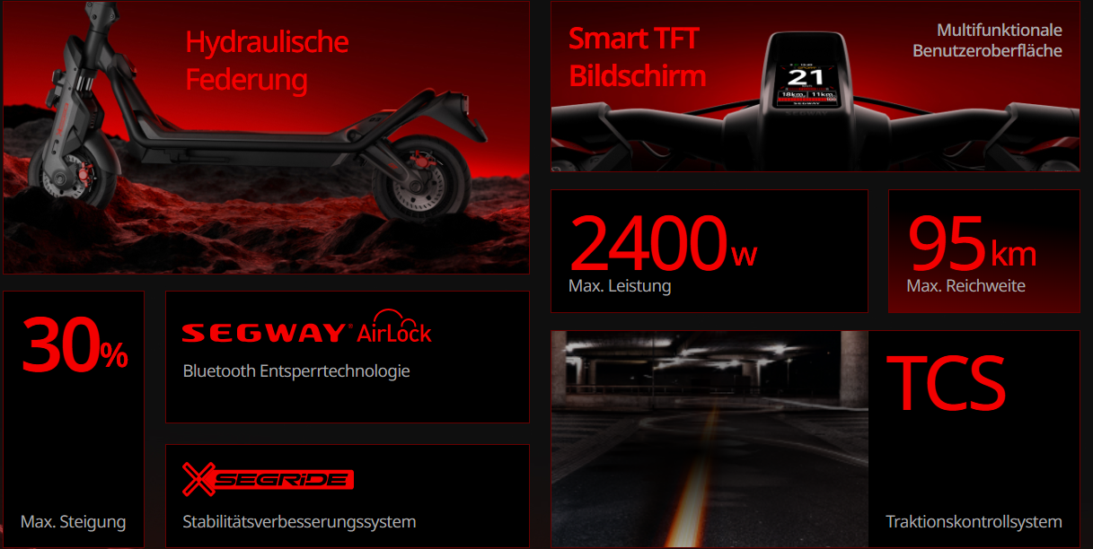 SEGWAY Superscooter Series GT3 Pro – Bild 2